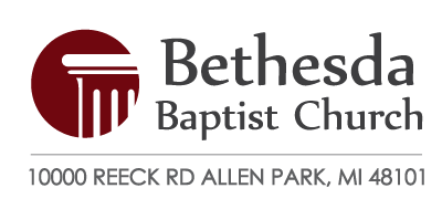Logo with address for Bethesda Baptist Church